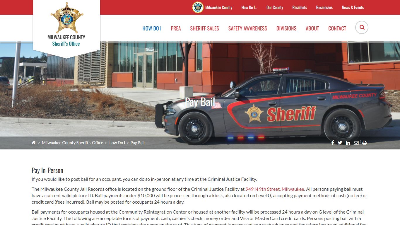County of Milwaukee | Pay Bail